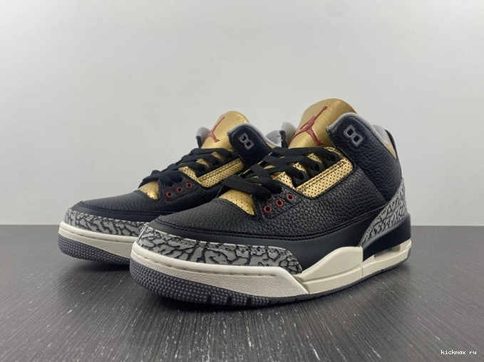 Rep Cement SoftTouch Gold Retro 3832 3 Black CK9246- Jordan 1014